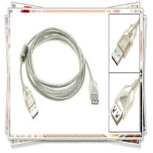 Qualität 5m 16ft USB 2.0 Verlängerungskabel USB am zu af Kabel transparent weiß